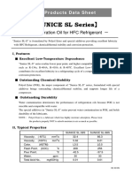 SUNICE SL Series】: － Refrigeration Oil for HFC Refrigerant －