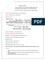 Volumetric Analysis - Mohr's Salt