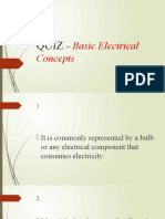 QUIZ - Basic Electrical Concepts - FINAL