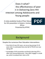 Presentation - NOPE Conference - Effect of Peer Education Intervention On SRH, HIV