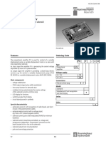 Proportional Amplifier PV: For The Control of A Proportional Solenoid