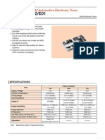 FAE347-A02/E01: Compact, AM/FM Automotive Electronic Tuner