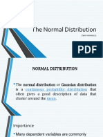 The Normal Distribution