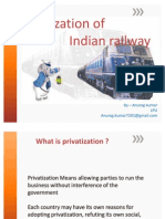 Privatization of Indian Railway