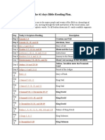 The 61 Days Bible Reading Plan