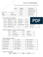 WOrd Form Grade 4