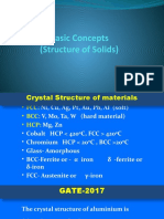 Blue Basic Concepts On Structure of Solids