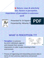 PERCEPTION-Nature, Laws & Selectivity in Perception