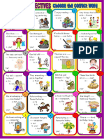 Possessive Adjectives Multiple Choice F