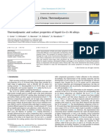 J. Chem. Thermodynamics: C. Costa, S. Delsante, G. Borzone, D. Zivkovic, R. Novakovic