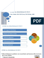 Ethical Dilemmas in Picu: May Chehab, MD, FRCP (Lon), FRCP (Edin), ABIP