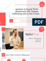 Migration in Social Work, International SW, Human Trafficking and Cyber Crime