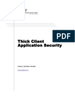 Thick Client Application Security