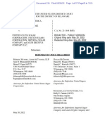 230 - Usa v. Us Sugar - Redacted Version of 220 Post Trial Brief - 05.26.22