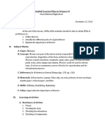 Detailed Lesson Plan in Science - Flowers