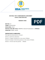 MODULE CODE AND TITLE: NEWNF401 Network Fundamentals 