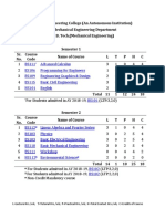 L Lecture HRS./WK T Tutorial HRS./WK P Practical HRS./WK H Total Contact HRS./WK C Credits of Course