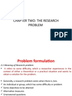 Ch-2 The Research Problem