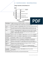 Biology: Genetics & Inheritance III: Genetic Basis For Variation I