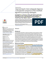 Deep Learning For Chest Radiograph Diagnosis: A Retrospective Comparison of The Chexnext Algorithm To Practicing Radiologists