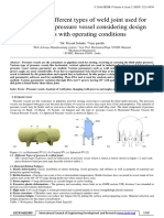 Analysis of Different Types of Weld Joint Used For Fabrication of Pressure Vessel Considering Design Aspects With Operating Conditions