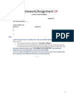 Homework/Assignment: (Chapter 9: Input Modelling)