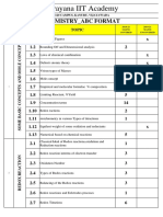 Narayana IIT Academy: Chemistry - Abc Format