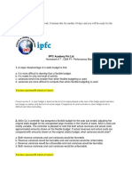 Answers Homework # 7 Performance Management II