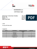 Experiment-2.1 LED Flasher Light