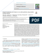 Integrated Phenology and Climate in Rice Yields Predictin