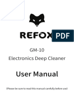 User Manual: GM-10 Electronics Deep Cleaner