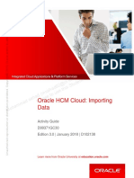 Oracle HCM Cloud: Importing Data: license to use this Student Guideฺ