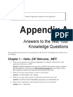 Appendix A: Answers To The Test Your Knowledge Questions