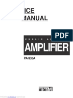 Service Manual: Amplifier