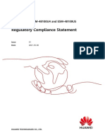 ESM-48100U2, ESM-48100U4 and ESM-48100U5 V100R022 Regulatory Compliance Statement