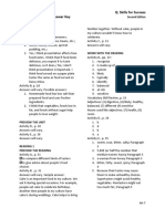 Reading and Writing 3 Q: Skills For Success Unit 2 Student Book Answer Key