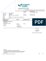 Laboratory Result Report: 2012100513J Arrasyid