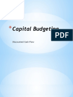 Capital Budgeting Discounted Cash Flow