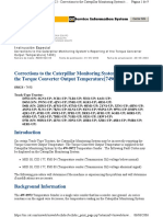 Corrections To The Caterpillar Monitoring System's Reporting of The Torque Converter Output Temperature (7490)