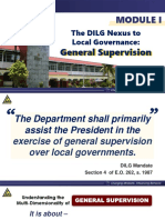 DILG Nexus To Local Governance - General Supervision