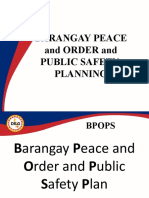 Barangay Peace and ORDER and Public Safety Planning