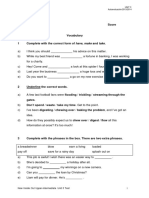 Idioma Moderno I: Inglés Unit 3 Autoevaluación 2013/2014: New Inside Out Upper-Intermediate Unit 3 Test