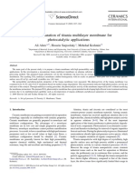 Alem, Sarpoolaky, Keshmiri - 2009 - Sol-Gel Preparation of Titania Multilayer Membrane For Photocatalytic Applications