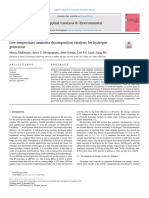 Low-Temperature Ammonia Decomposition Catalysts For Hydrogen Generation