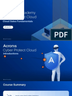 Acronis #CyberFit Cloud Sales Fundamentals 2022