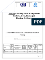 Method Statement For Aluminium Window