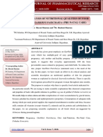 Scientific Analysis of Nutritional Qualities of Food Indicated in Garbhini Paricharya (Pre-Natal Care)