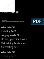 Intro To Beef: Chad Hollman Analyst, County of Sacramento Department of Technology