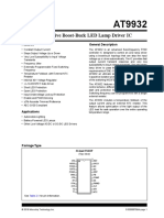 AT9932 Automotive Boost Buck LED Lamp Driver IC Data Sheet 20005789A