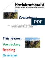 Cowspiracy: New Internationalist Easier English Intermediate Ready Lesson